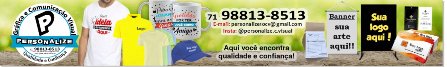 Personalize gráfica e comunicação visual 